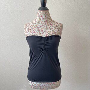 Tiger mist Black strapless tube top with ruched details #goth #grunge  Has some